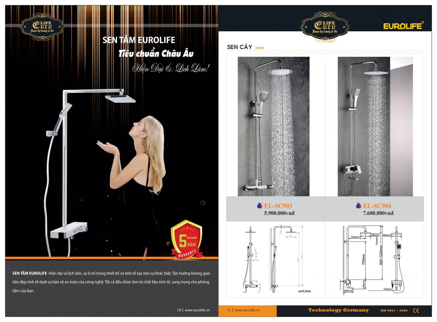 Thiết bị vệ sinh EUROLIFE Catalogue và Bảng giá mới nhất /Page 6